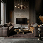 Люстра с геометрической конструкцией из вытянутых цилиндрических плафонов Hex Scaffold  варинант исполнения - 13 | Loft Concept в Казани