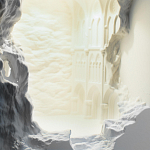 Встраиваемый в стену гипсовый светильник под покраску с эффектом разрушенной стены Antiquity Athena варинант исполнения - 7 | Loft Concept в Казани