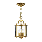 Подвесной светильник с прозрачным стеклянным цилиндрическим плафоном в классическом стиле на цепи Hinkley варинант исполнения - 13 | Loft Concept в Казани