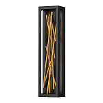 Бра в прямоугольной черной рамке с декором в виде ветвей в золотой отделке Hinkley варинант исполнения - 1 | Loft Concept в Казани