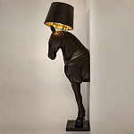 Horse Statue Floor Lamp Большой светильник Черная Лошадь варинант исполнения - 3 | Loft Concept в Казани