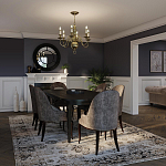 Люстра цвета латунь с 6-ю лампами в форме свечей в классическом стиле Hinkley варинант исполнения - 8 | Loft Concept в Казани