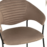 Коричневый стул с обивкой из искусственной замши Alexis варинант исполнения - 6 | Loft Concept в Казани