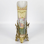 Фарфоровая ваза с бронзовыми элементами Eden Garden варинант исполнения - 6 | Loft Concept в Казани