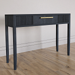Элегантная Консоль Primo с выдвижным ящиком Черный дуб варинант исполнения - 2 | Loft Concept в Казани