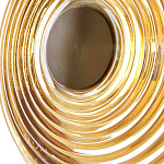 Бра с рельефным круглым плафоном янтарного цвета Savio Glass Disc Light варинант исполнения - 4 | Loft Concept в Казани