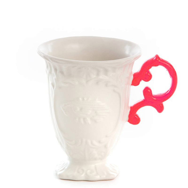 Кружка Seletti I-Mug Fuchsia Белый Фуксия в Казани | Loft Concept 