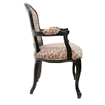 Полукресло с мягкой обивкой из льна на 4-х ножках из массива березы Gladys Armchair варинант исполнения - 1 | Loft Concept в Казани