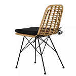 Стул с ротанговым плетением Wicker Stool без подлокотников варинант исполнения - 3 | Loft Concept в Казани