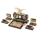 Настольный письменный набор из яшмы и долерита с декором Двуглавый орел Manager Organizer варинант исполнения - 2 | Loft Concept в Казани