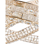 Люстра на 2 кольца с текстурной огранкой Reflection of Reality варинант исполнения - 4 | Loft Concept в Казани