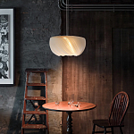 Подвесной светильник с белыми изящными декоративными лепестками Volumetric Petal Lamp варинант исполнения - 3 | Loft Concept в Казани