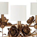 Люстра с каркасом в виде цветков розы и тканевыми абажурами Flowers and Fox Roses варинант исполнения - 2 | Loft Concept в Казани