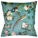 Подушка декоративная с изображением птицы в саду Chinoiserie Birds in the Garden Cushion варинант исполнения - 1 | Loft Concept в Казани