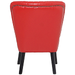 Кресло с обивкой из эко-кожи Harper Armchair Red варинант исполнения - 4 | Loft Concept в Казани