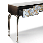 Консоль с 3-мя выдвижными ящиками и фасадом с эффектом трещины Visionnaire варинант исполнения - 1 | Loft Concept в Казани