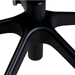 Стул с мягкой синей обивкой из велюра и подъемно-поворотным механизмом на черных колесиках Harper Blue варинант исполнения - 6 | Loft Concept в Казани