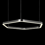 Люстра подвесная светодиодная в форме шестиугольника Диаметр 100 см Hexagon Horizontal варинант исполнения - 4 | Loft Concept в Казани