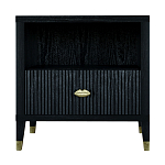 Прикроватная тумбочка с полкой Elsa Dreams Black варинант исполнения - 6 | Loft Concept в Казани