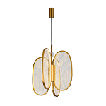 Люстра с гравировкой на акриловых плафонах Gravyura Bronze D 33 см варинант исполнения - 2 | Loft Concept в Казани