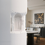 Встраиваемый в стену гипсовый светильник под покраску с колоннами и арками в античном стиле Antiquity Athena варинант исполнения - 15 | Loft Concept в Казани