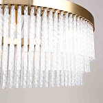 Люстра подвесная со стеклянными подвесками в виде перекрученных трубочек Nembus варинант исполнения - 4 | Loft Concept в Казани