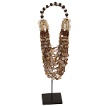 Этническое ожерелье из ракушек и круглых бусин Aboriginal Long Necklace Shells варинант исполнения - 1 | Loft Concept в Казани