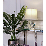 Настольная лампа с кремовым абажуром на граненном основании Crystal Facets варинант исполнения - 1 | Loft Concept в Казани