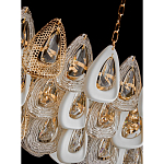 Люстра овальная с многослойными белыми и прозрачными подвесками Character Chandelier варинант исполнения - 4 | Loft Concept в Казани