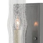 Бра с прозрачным плафоном на сером каркасе Elegant Gray Lamp варинант исполнения - 1 | Loft Concept в Казани