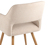 Стул в рогожке бежевого цвета NEASAN STOOL варинант исполнения - 7 | Loft Concept в Казани