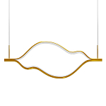 Подвесной светильник волнообразный изогнутый цвета латунь 3000К Spiral Lighting варинант исполнения - 1 | Loft Concept в Казани