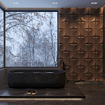 Гипсовая 3D панель с принтографией PM-22 варинант исполнения - 1 | Loft Concept в Казани