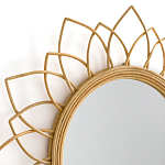 Зеркало из ротанга в форме цветка WICKER MIRROR 90 варинант исполнения - 2 | Loft Concept в Казани
