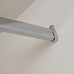 Шкаф бежевый двухдверный с полками и штангой Eccentricity варинант исполнения - 5 | Loft Concept в Казани