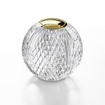 Настольная лампа с прозрачным шарообразным плафоном на цилиндрической подставке Crystal Globule варинант исполнения - 2 | Loft Concept в Казани