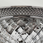 Потолочный светильник с чашеобразным плафоном из толстого волнообразного стекла и широким узорчатым основанием Hinkley варинант исполнения - 8 | Loft Concept в Казани