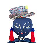 Кукла из одежды и павлопосадских платков Rusalka Blue Jeans варинант исполнения - 2 | Loft Concept в Казани