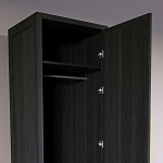 Узкий Шкаф Primo с 2 выдвижными ящиками Черный дуб варинант исполнения - 6 | Loft Concept в Казани