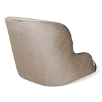 Стул с мягкой бежевой обивкой из велюра и подъемно-поворотным механизмом на черных колесиках Harper Beige варинант исполнения - 2 | Loft Concept в Казани