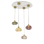 Подвесной светильник с прозрачным стеклянным плафоном округлой формы Effervia  варинант исполнения - 6 | Loft Concept в Казани