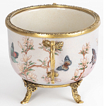 Фарфоровая чаша с бронзовыми элементами Eden Garden варинант исполнения - 3 | Loft Concept в Казани