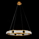 Люстра в виде кольца из натурального камня Golden Alavastor варинант исполнения - 2 | Loft Concept в Казани