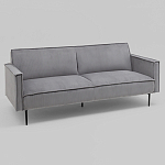 Диван современный вельветовый прямой Worcester Серый варинант исполнения - 1 | Loft Concept в Казани