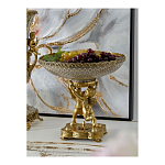 Чаша фарфоровая на двух бронзовых ангелах Eden Garden варинант исполнения - 4 | Loft Concept в Казани