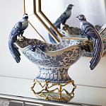 Фарфоровая чаша с птицами Blue and White варинант исполнения - 4 | Loft Concept в Казани