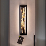 Бра в прямоугольной черной рамке с декором в виде ветвей в золотой отделке Hinkley варинант исполнения - 7 | Loft Concept в Казани