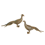 Статуэтка бронзовая пара Павлины Bronze Birds варинант исполнения - 1 | Loft Concept в Казани