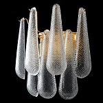Бра с подвесками из рифленного стекла в форме капель Textured Glass варинант исполнения - 2 | Loft Concept в Казани
