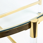 Кофейный столик со столешницей из стекла Crossy варинант исполнения - 3 | Loft Concept в Казани